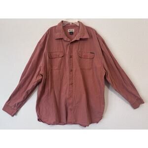 Magellan‎ Sportswear Shirt Mens 3XL Red Long Sleeve Button Up Workwear Outdoors